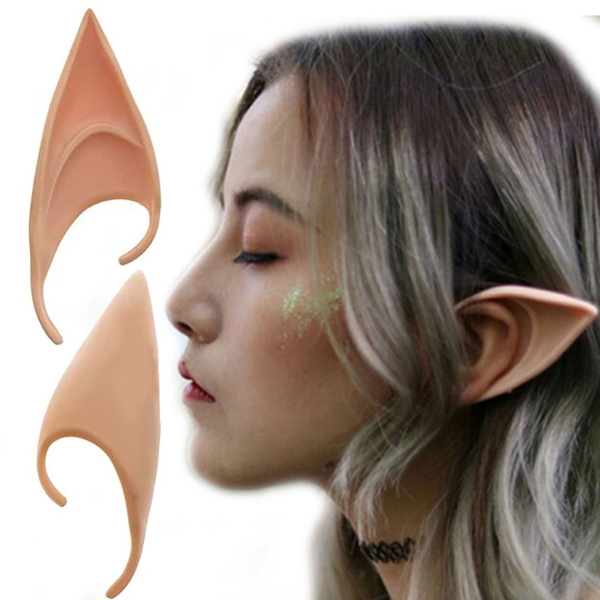 P&R APRECIOSDEREMATE - Orejas para Cosplay TS Elf Duende Elfo Hada Anime Manga