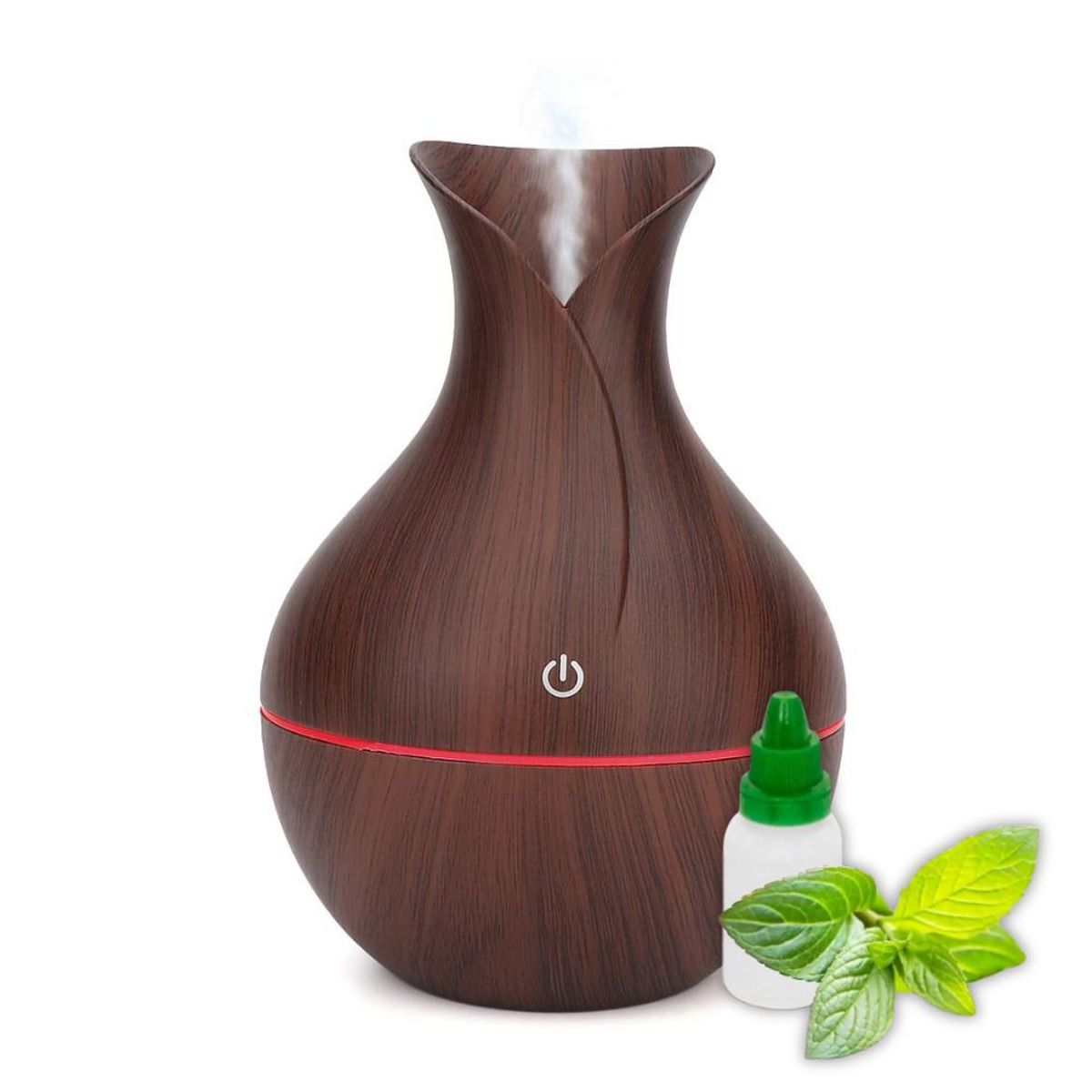 GENERICO - Humidificador Jarrón Led + Esencia Difusor De Aromas 7 Colores Hogar
