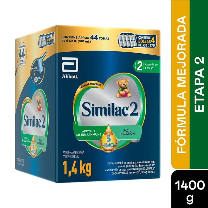 SIMILAC - Formula Infantil Similac 2 5 Hmos Etapa 2 6-24m X 1400g