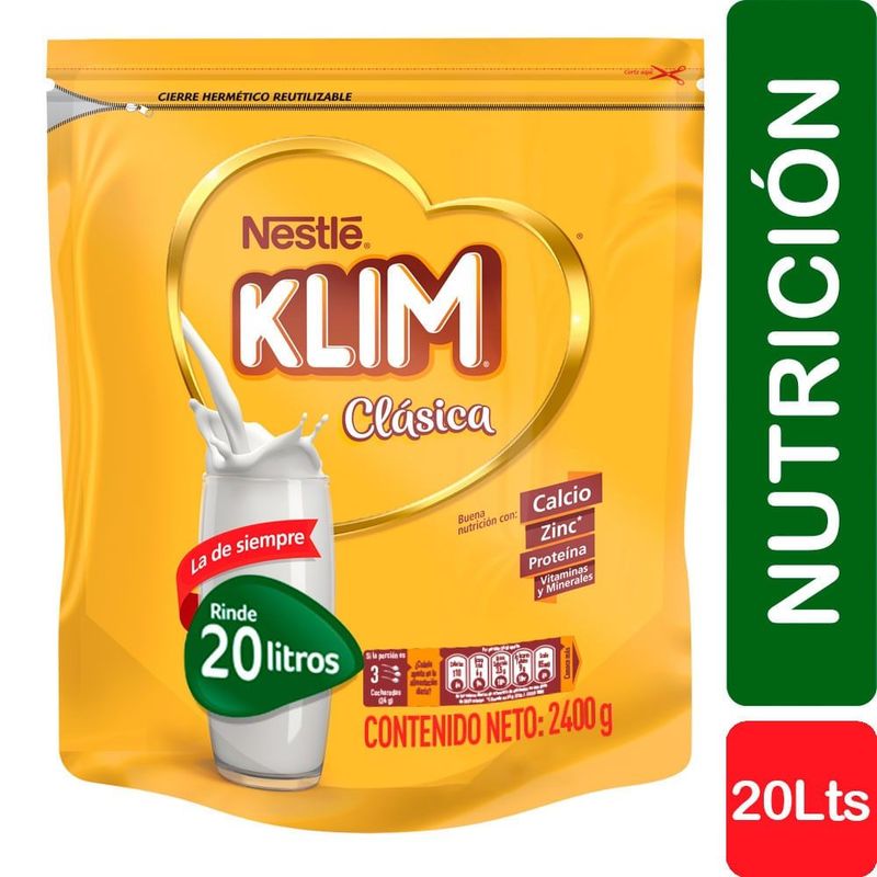 KLIM - Leche Klim En Polvo Fortificada X 2400g