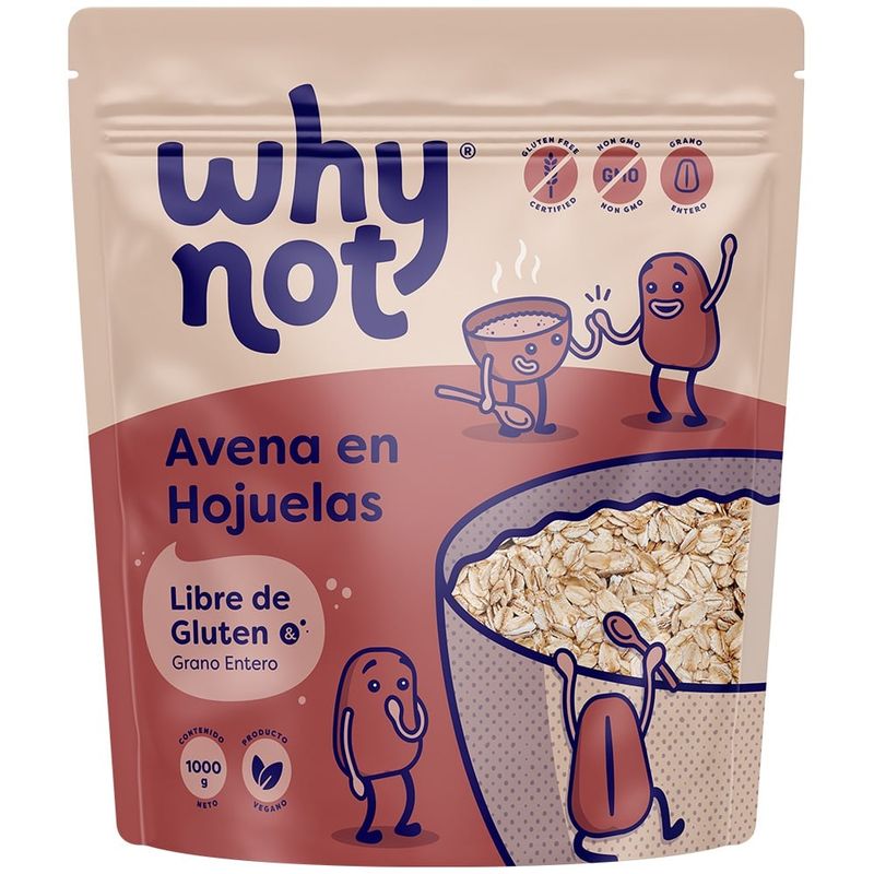 WHY NOT - Avena Hojuelas Why Not Sin Gluten X 1000G