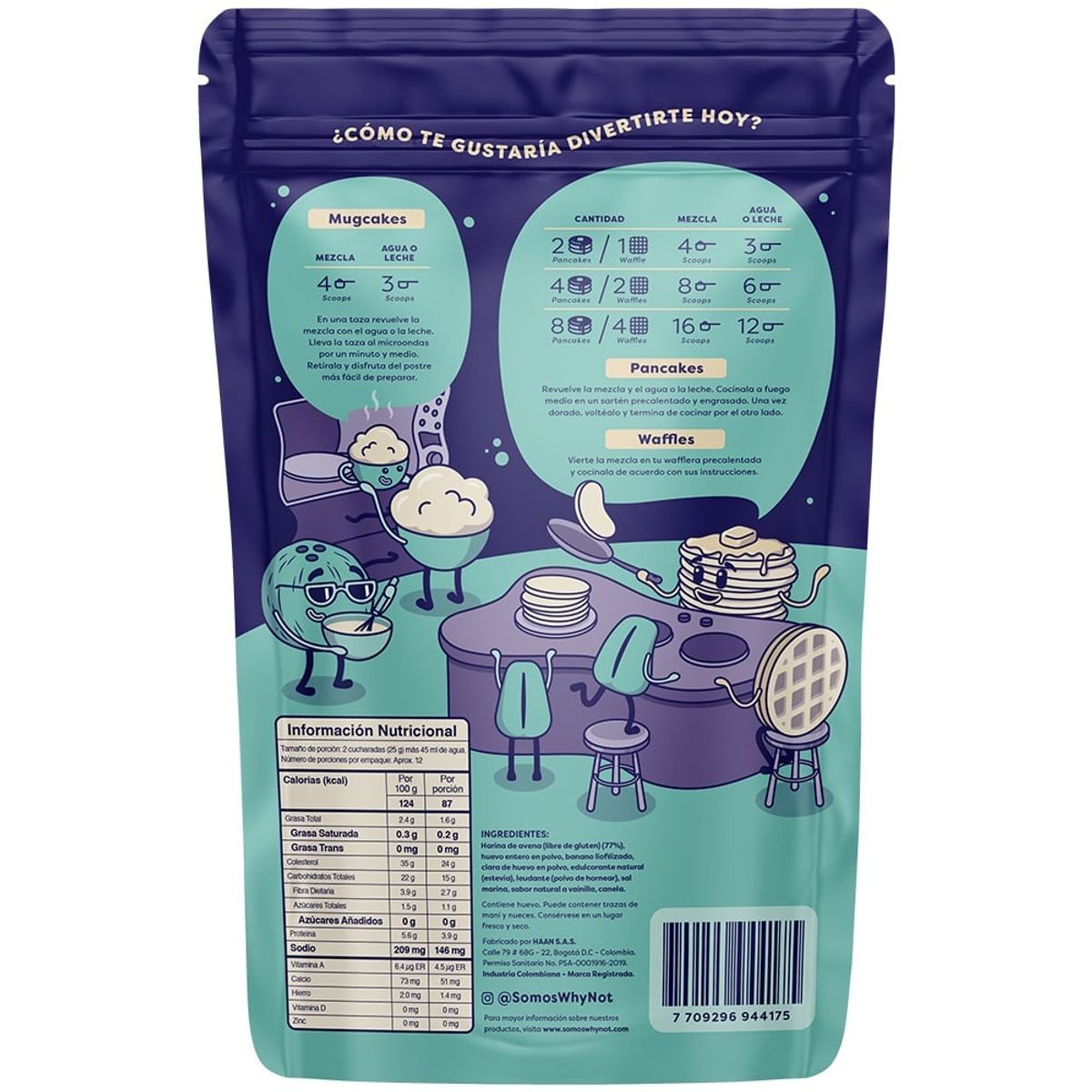 WHY NOT - Mezcla Pancakes & Waffles Why Not Sabor Vainilla 300G