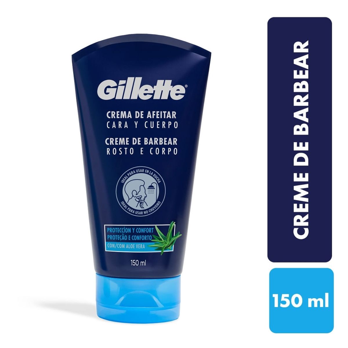 GILLETTE - Crema Afeitar Gillette Cara Y Cuerpo X 150Ml