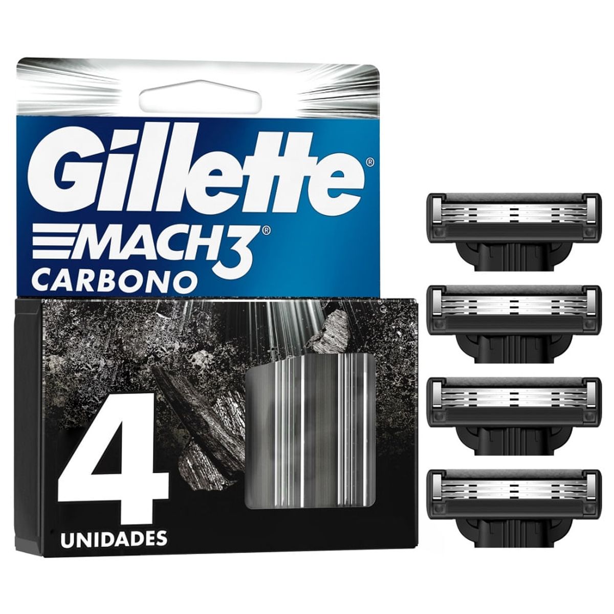 GILLETTE - Repuesto Maquina De Afeitar Gillette Mach3 Carbon X 4und