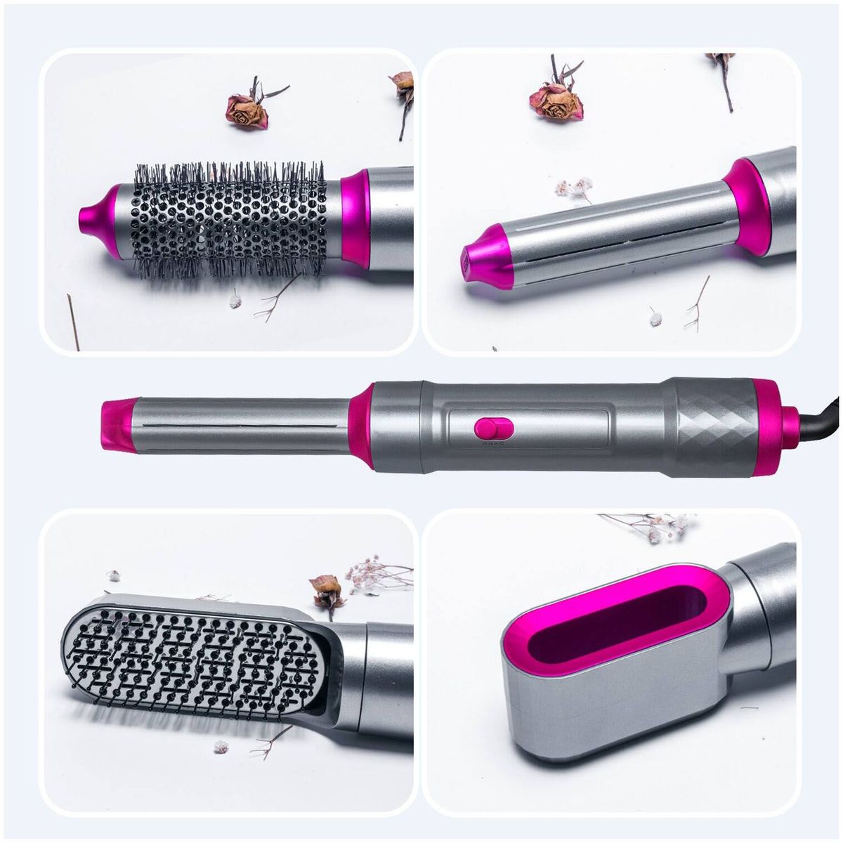ONE PIXEL - Cepillo Rizador Secador De Pelo Alisador Profesional 5 En 1