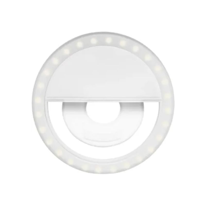 GENERICO - Aro De Luz Selfie Para Celular Recargable Blanco