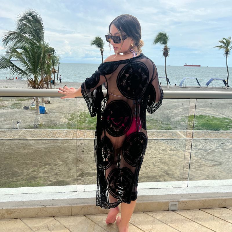 MANTARRAYA BEACHWEAR - Kimono en Encaje Salida de Playa y Verano