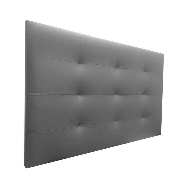 NEW CONFORT - Cabecero entero Bogle 140x120 Ecocuero Gris