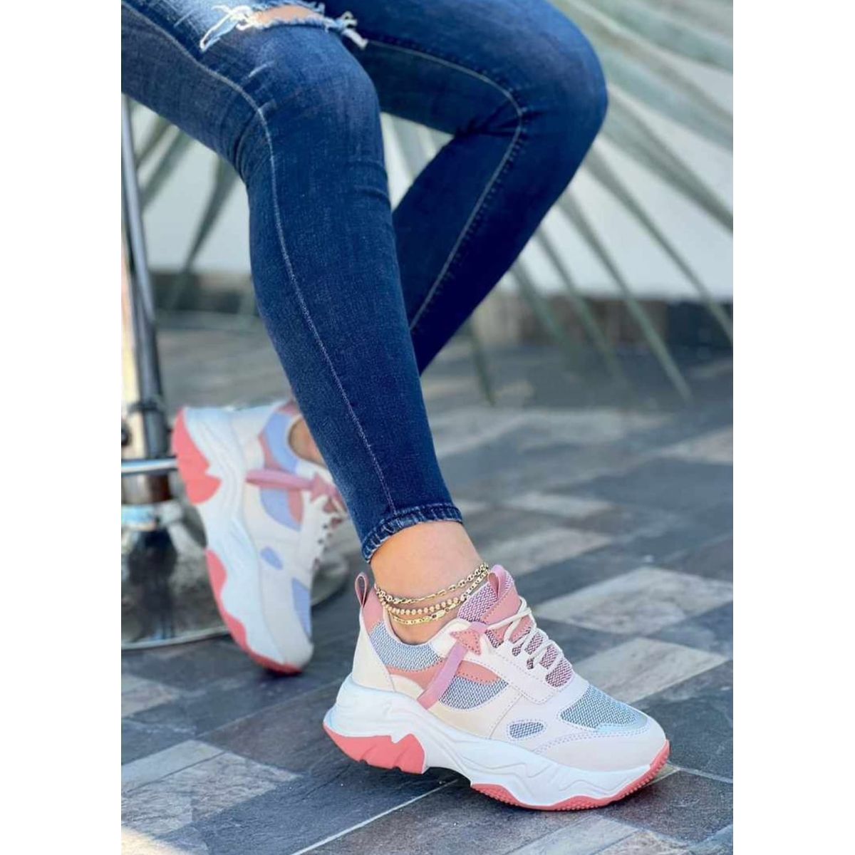 EVEGONZ - Tenis Zapatillas Deportivas Dama Calzado Comodo