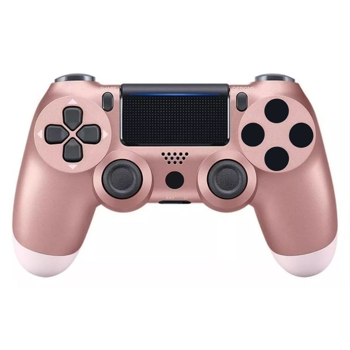GENERICO - Control Compatible Con PS4 Dual Shock rose gold
