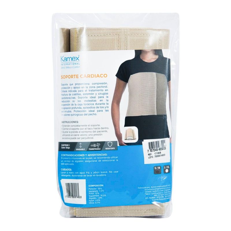 KAMEX - Soporte Cardiaco Kamex Talla S/M