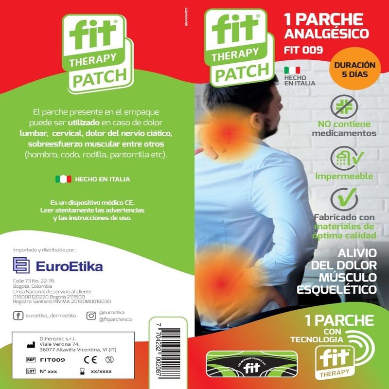 FIT - Parche Analgesico Fit Therapy X 1Und