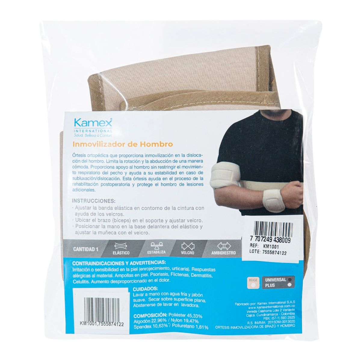 KAMEX - Inmovilizador De Hombro Kamex Universal