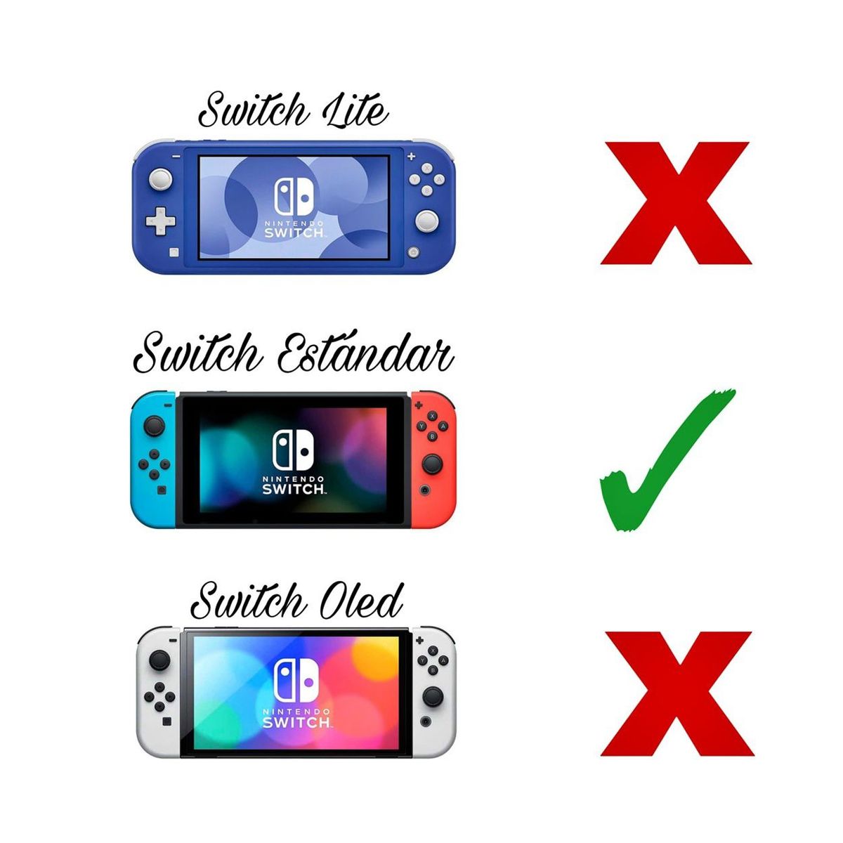 GENERICO - Acrilico Protector De Diseño Cross Para  Switch.