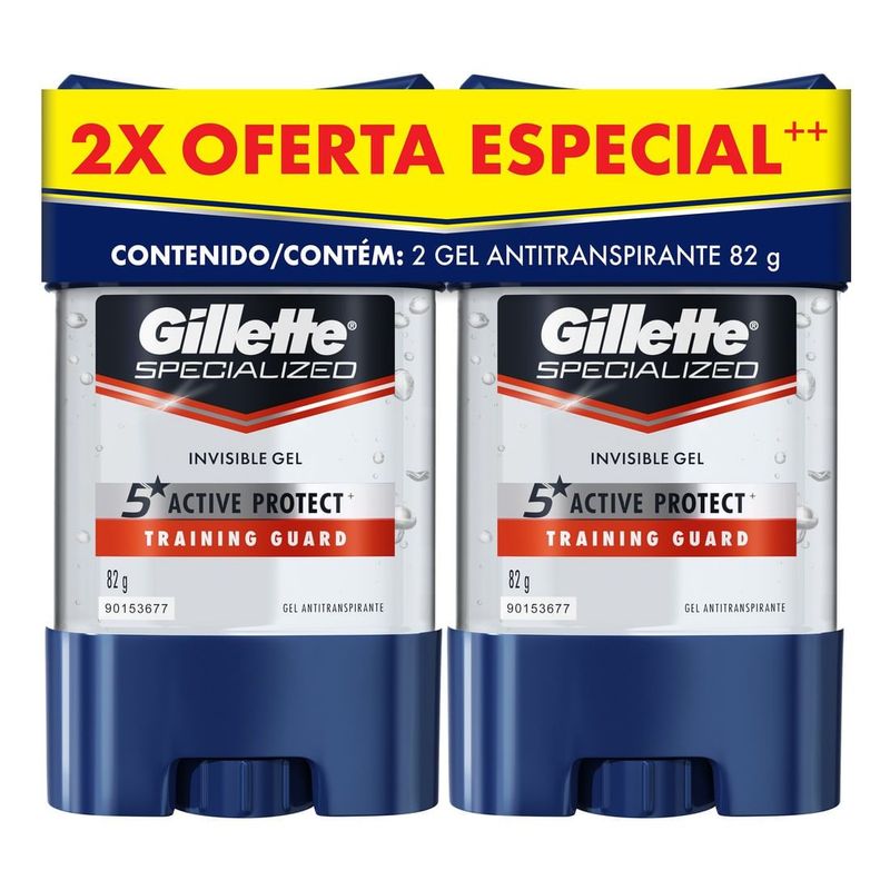 GILLETTE - Oferta Desodorante Gillette Gel X 82G X 2Und.---