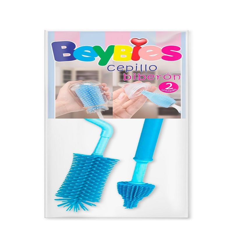 GENERICO - Cepillo Biberon Beybies Azul