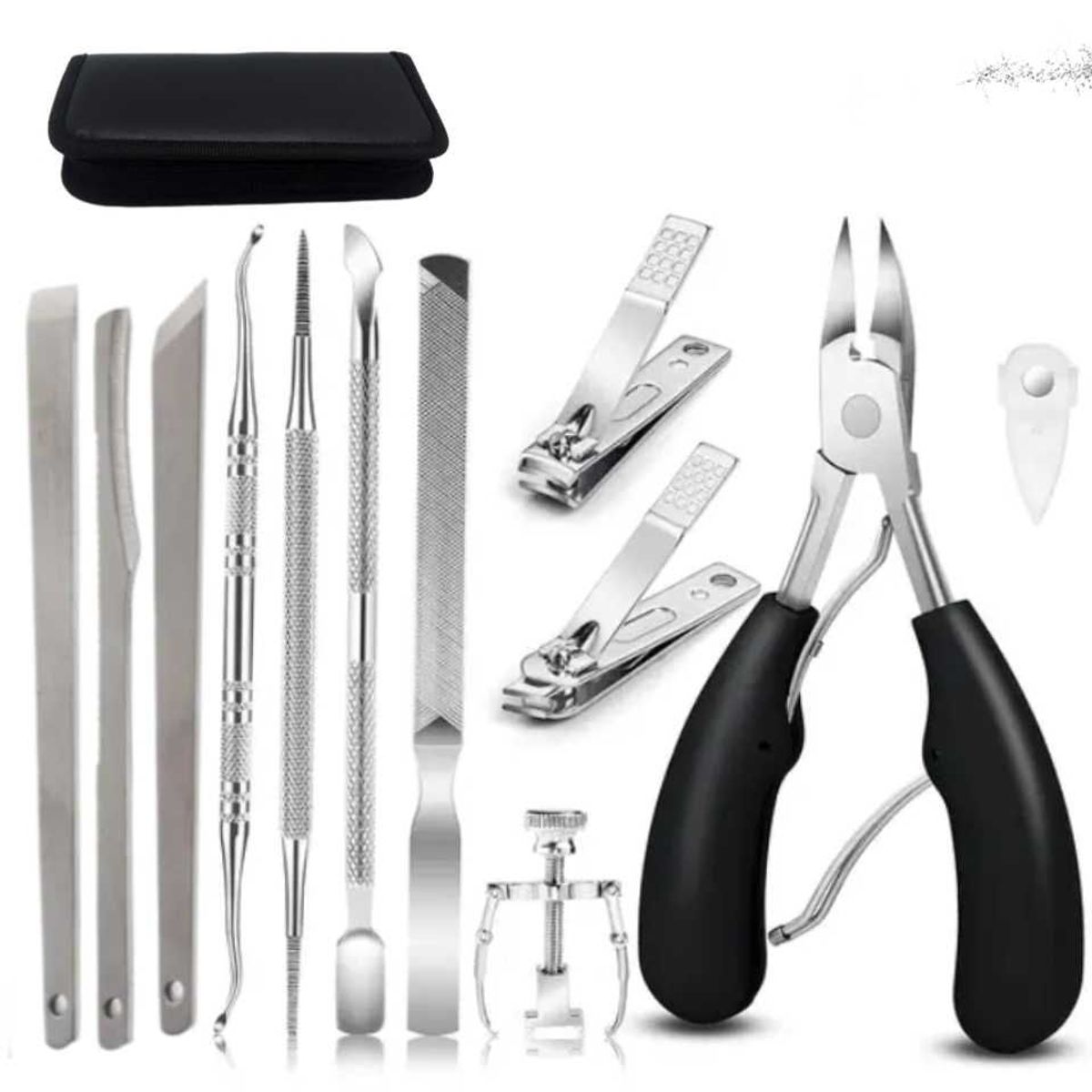 GENERICO - kit pedicura uñas gruesas encarnadas kit cortauñas