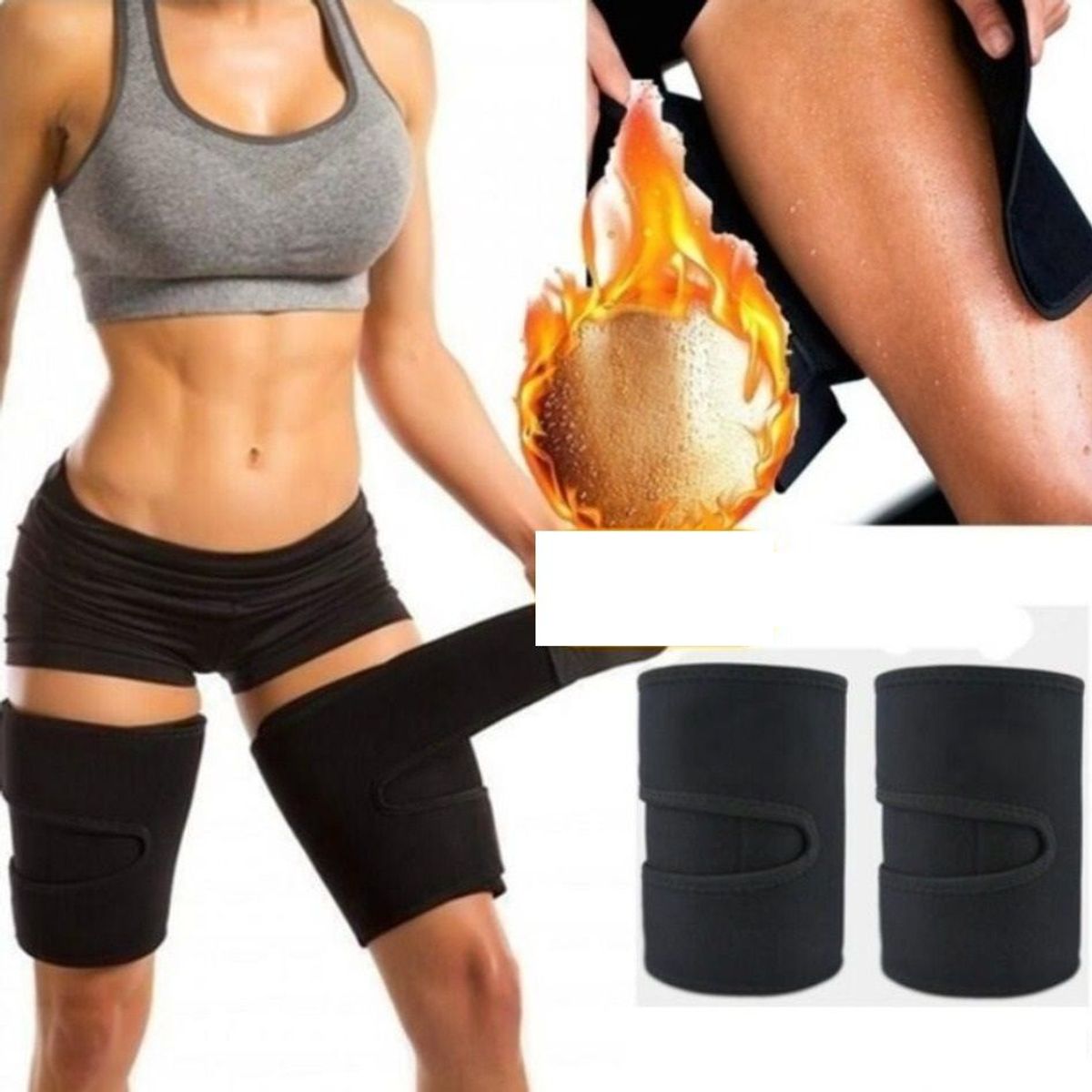 GENERICO - Faja Moldeador Pr Piernas Sauna TALLA XL