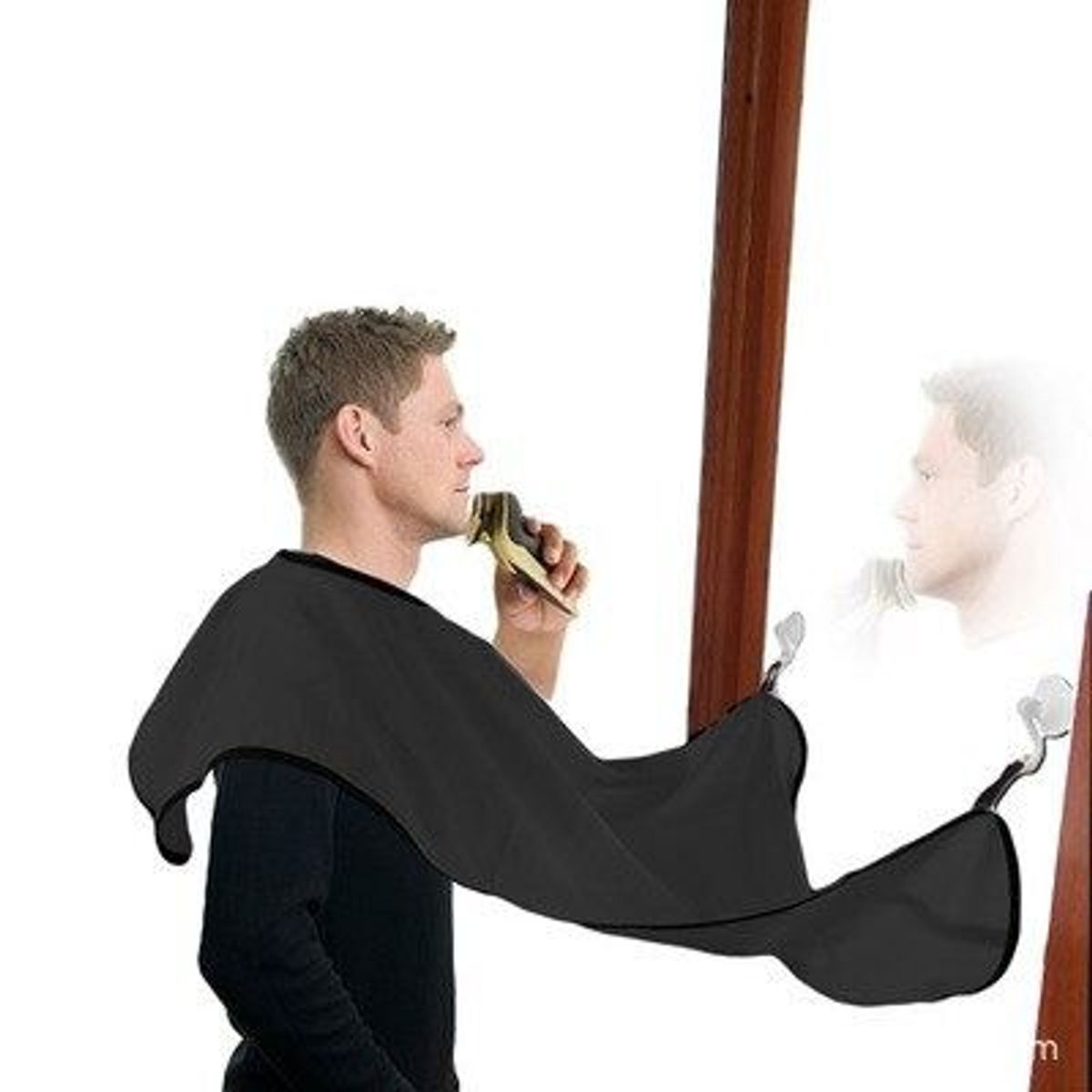 GENERICO - Delantal Para Afeitarse Para Hombre Recolector De Barba color negro