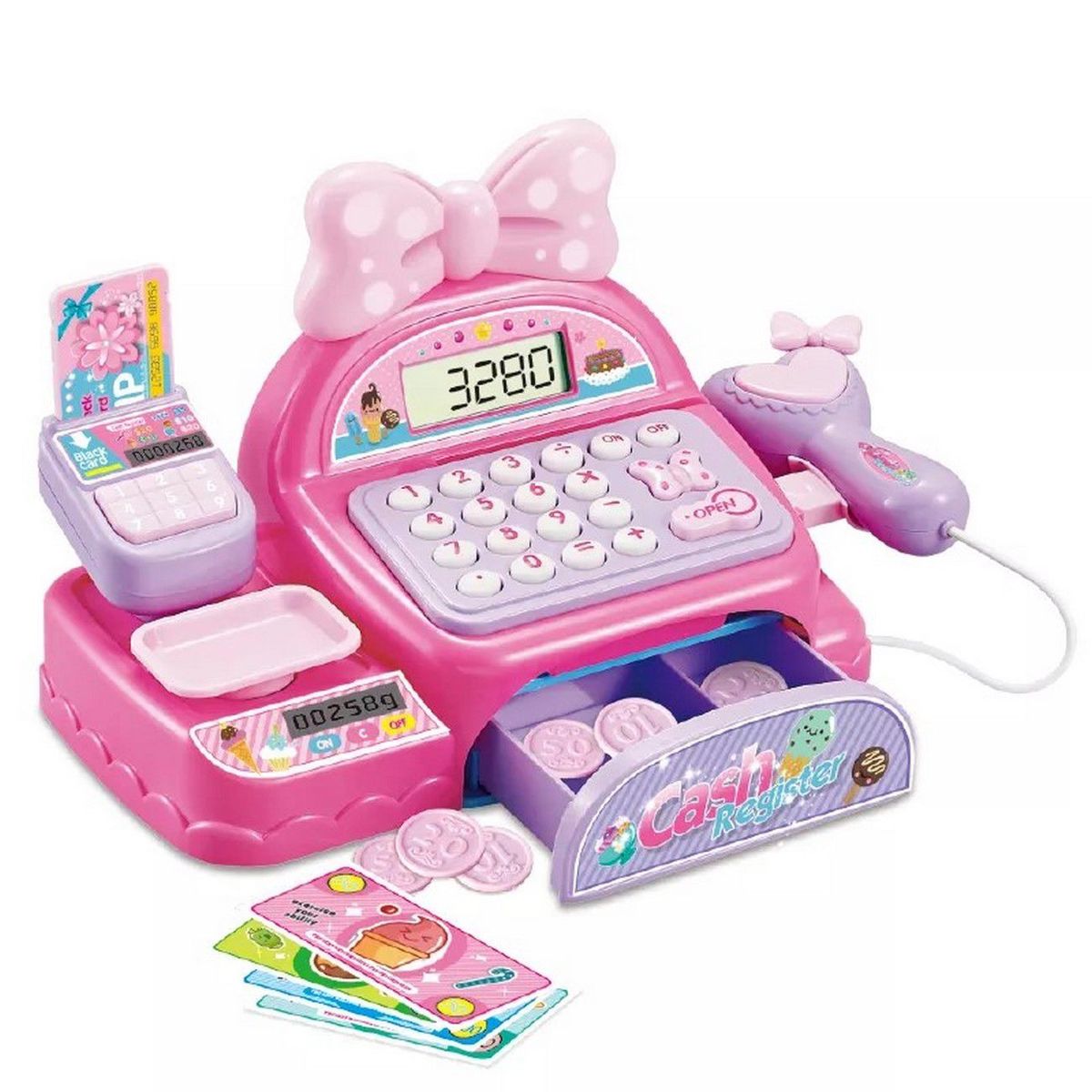 DAYOSHOP - Caja Registradora De Juguete Para Niña Con Accesorios