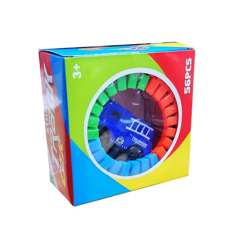 DAYOSHOP - Pista Carro Pista 56 Piezas Juguete Niños + Baterias Ref7200
