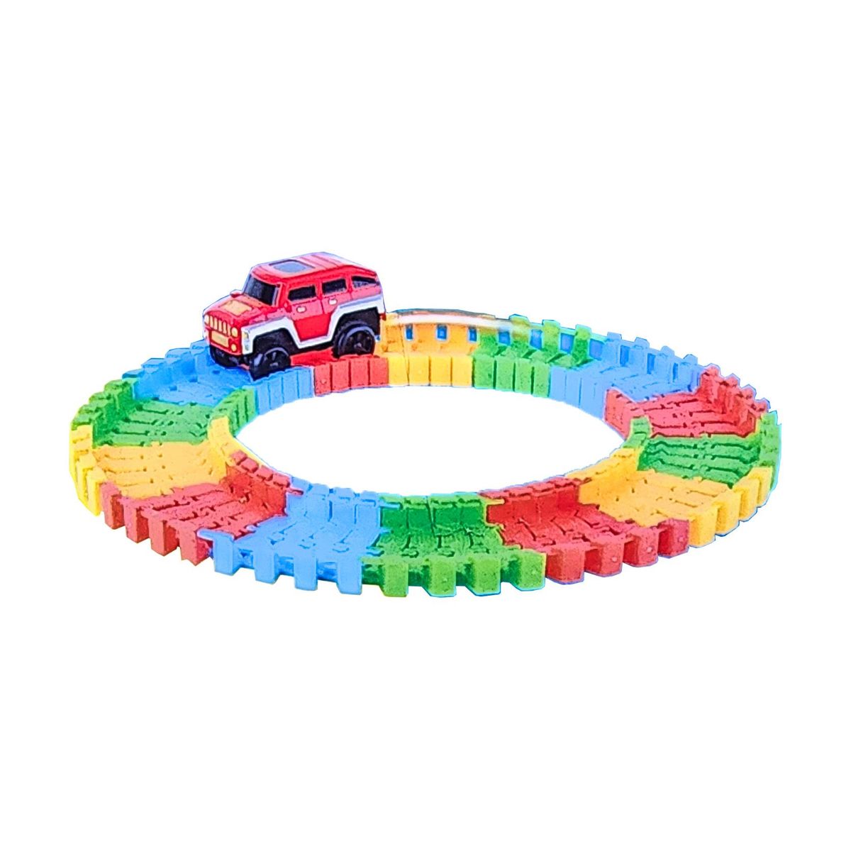 DAYOSHOP - Pista Carro Pista 56 Piezas Juguete Niños + Baterias Ref7200