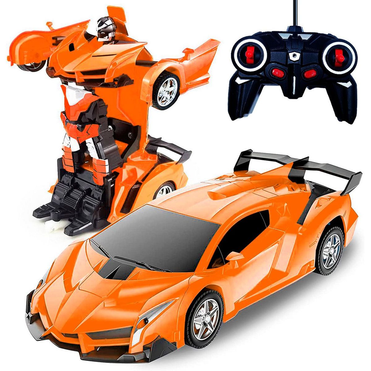 DAYOSHOP - Carro Control Remoto Convierte En Robot Transformers Recarga