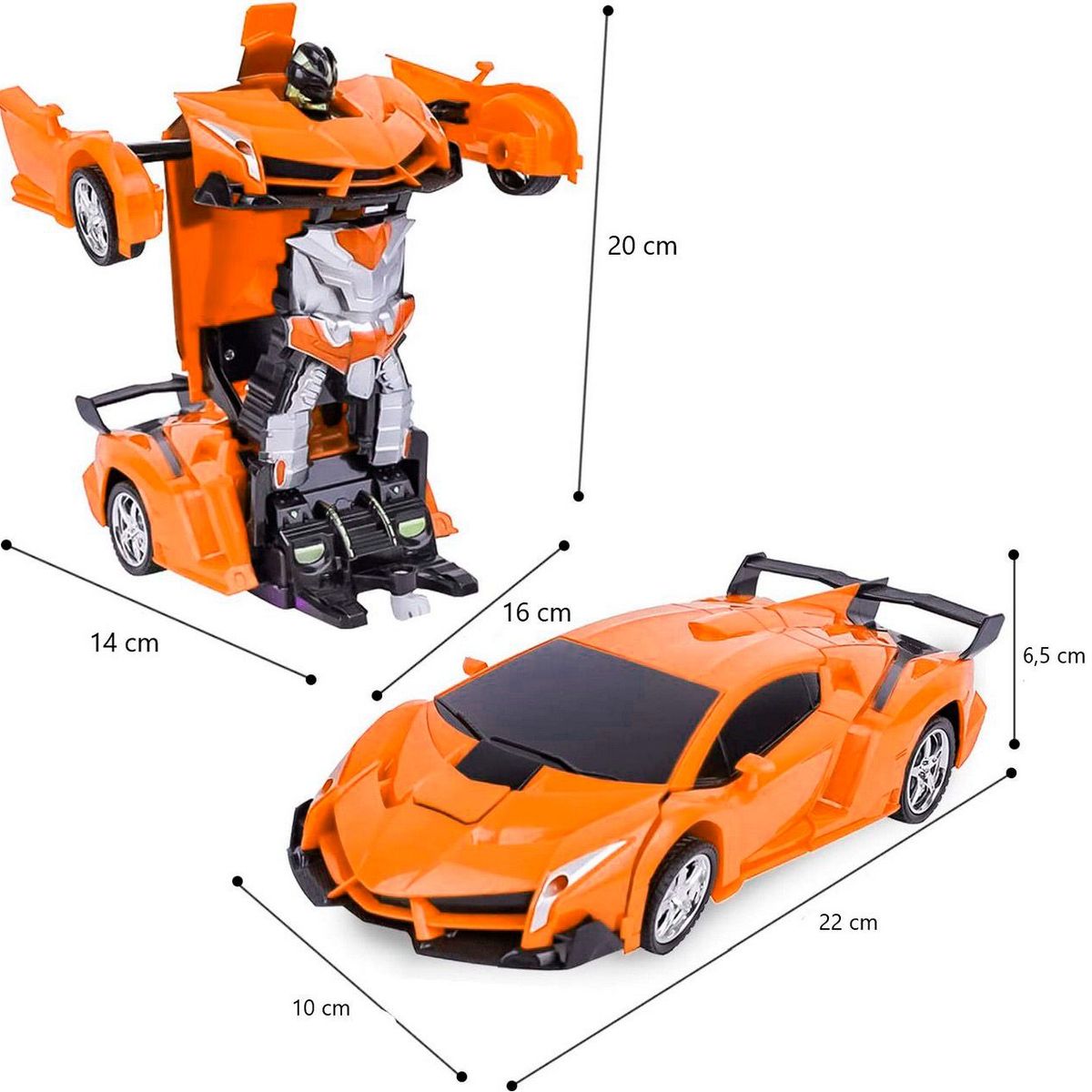 DAYOSHOP - Carro Control Remoto Convierte En Robot Transformers Recarga