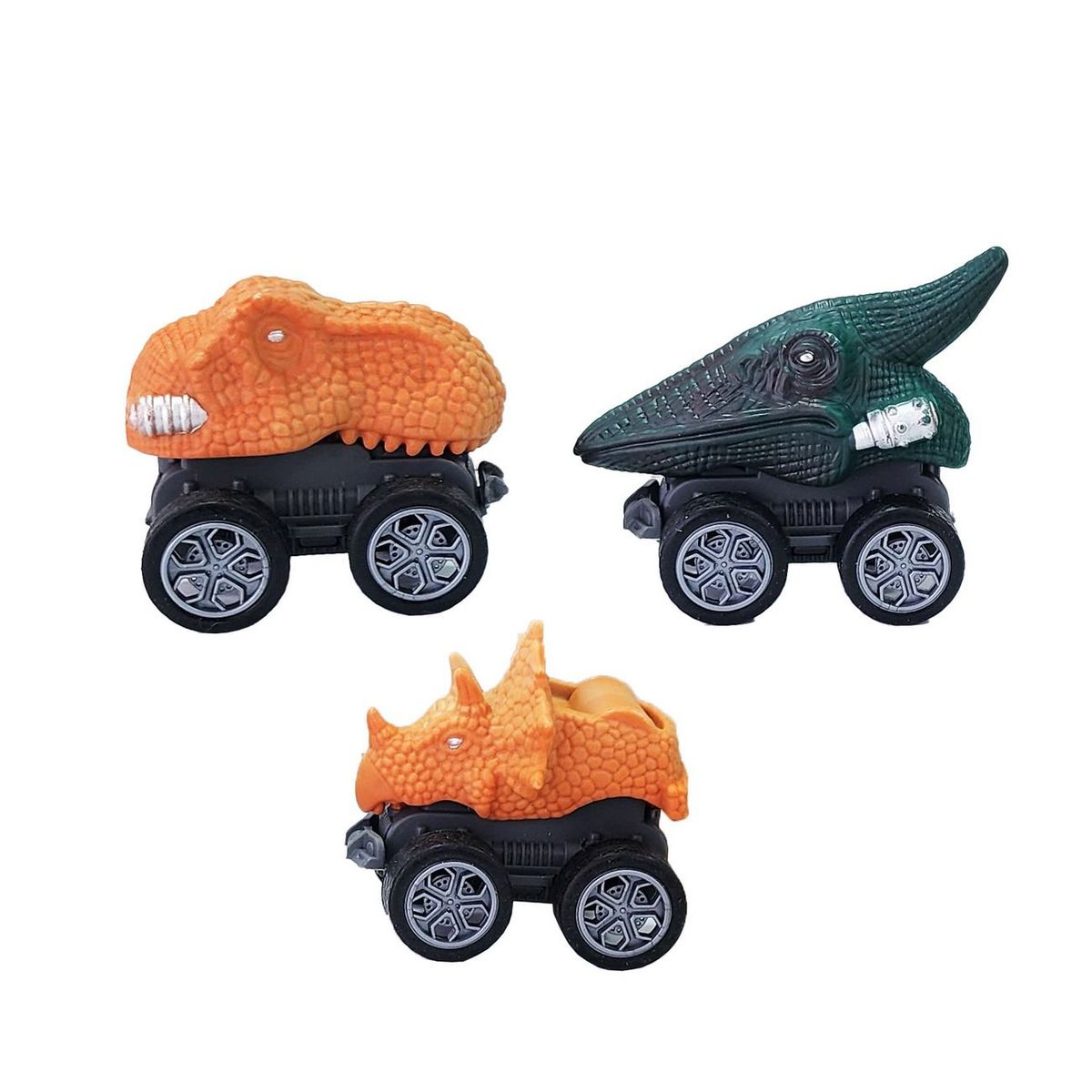 DAYOSHOP - Carro Monster Dinosaurio Mini Cuerda Coleccionable Juguete