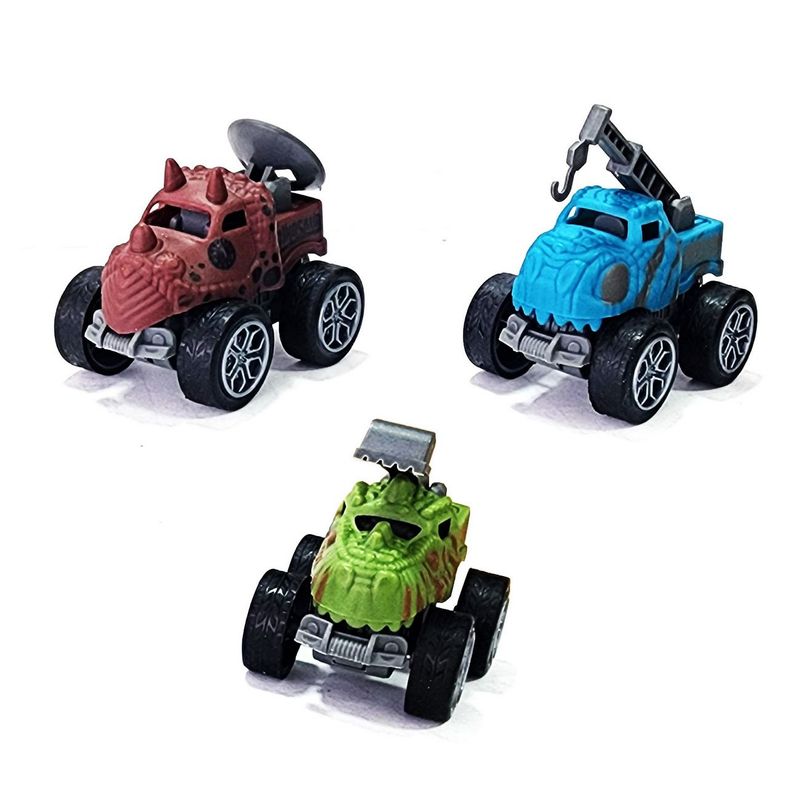 DAYOSHOP - Carro Monster Dinosaurio Mini Cuerda Coleccionable Juguete