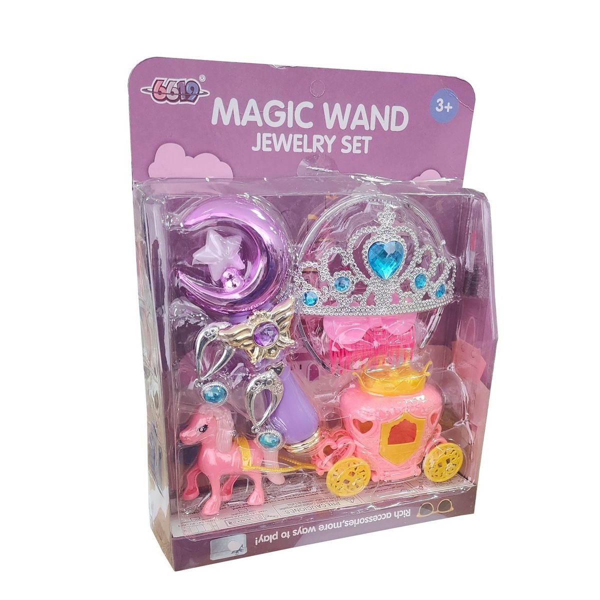 DAYOSHOP - Set Varita Princesa Reina Corona Cetro Accesorios Juguete