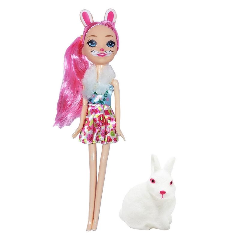 DAYOSHOP - Muñeca conejo Juguete Niñas Interactivo + Mascota