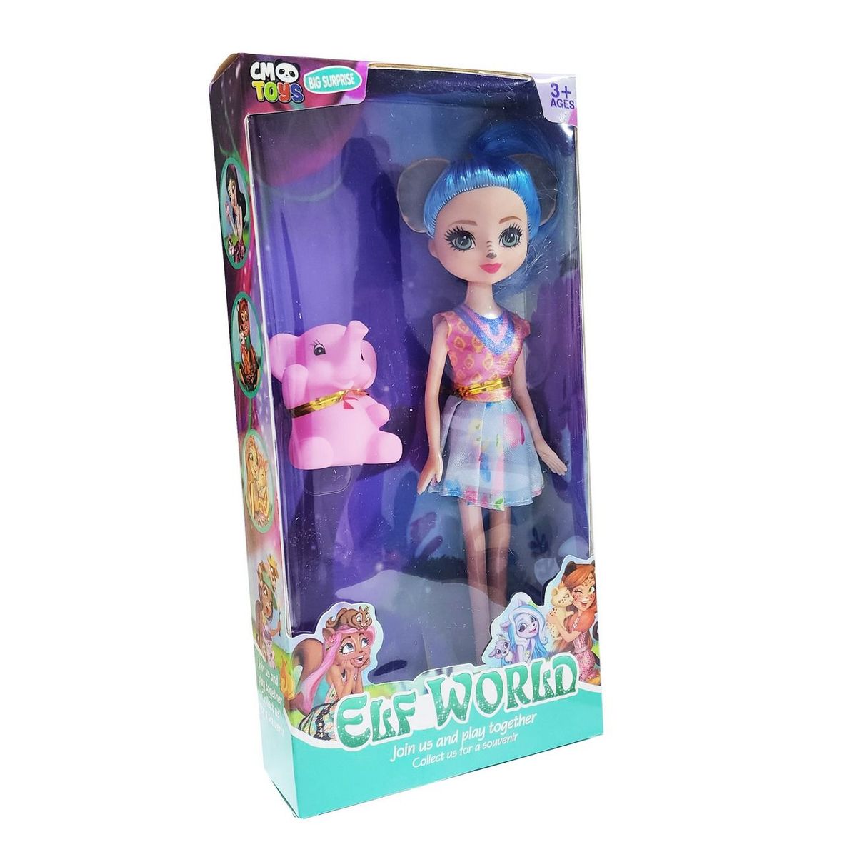 DAYOSHOP - Muñeca elefante Juguete Niñas Interactivo Mascota