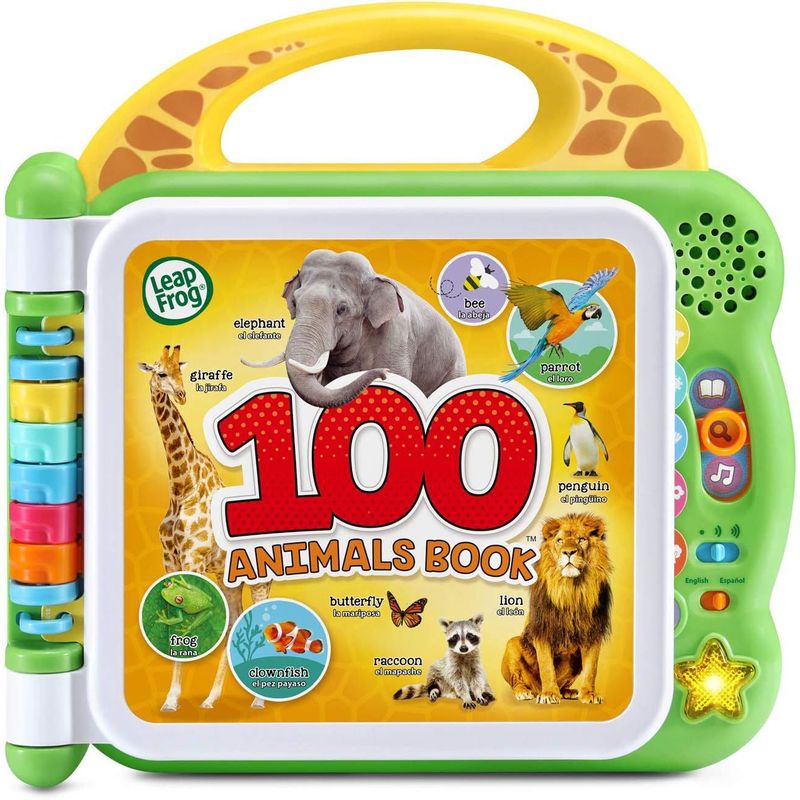 LEAPFROG - Libro Musical Bilingüe Con Sonidos 100 Animales  Bebe Niño