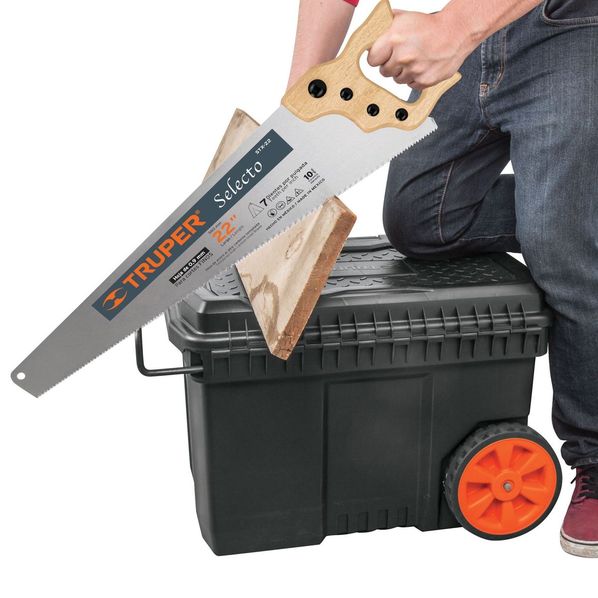 TRUPER - Caja herramientas Truper 23 Pg con ruedas mango telescópico