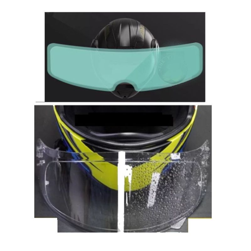 GENERICO - PELICULA ADHESIVO PARA CASCO DE MOTO VISOR ANTI LLUVIA