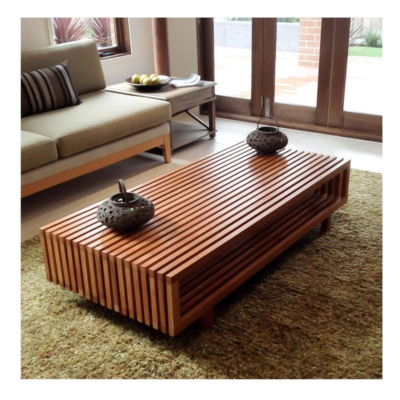 22 GRADOS DECORACION - Mesa de Centro Struck 100x60cm en Roble natural