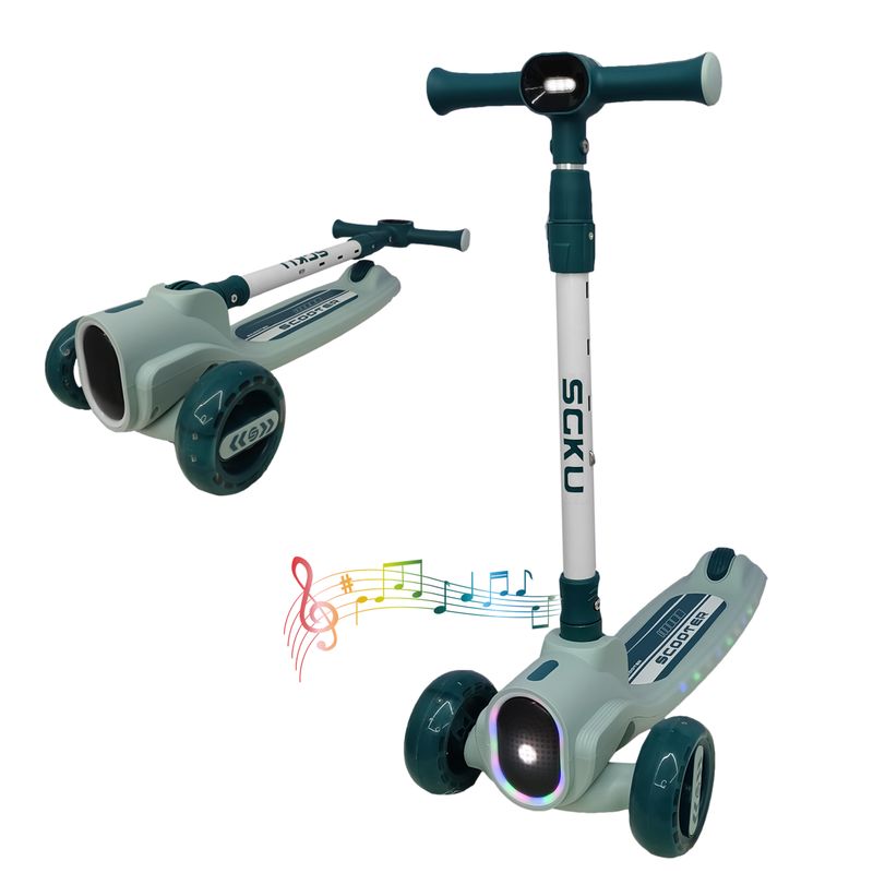 GENERICO - Patineta Scooter 3 Ruedas Musical, Luz Y Sonidos