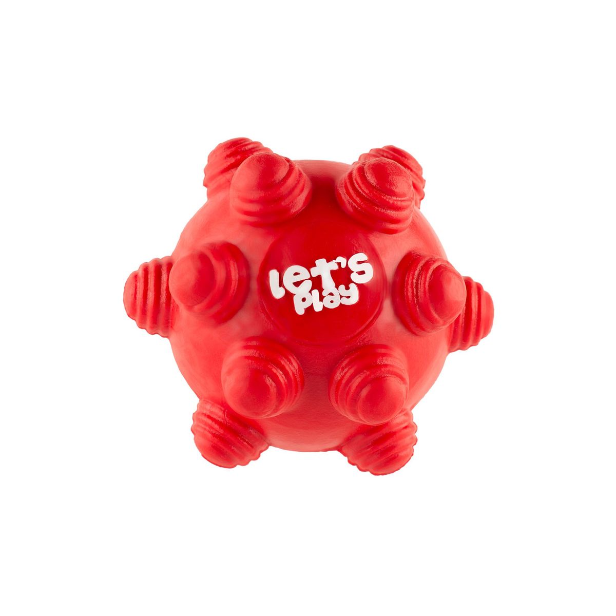 ENERGY PLUS - Juguete Pelota Goma Rebote Único con taches Rojo