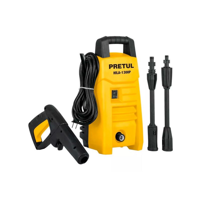 TRUPER - Hidrolavadora eléctrica Pretul HILA-1300P amarillanegro de 1200W