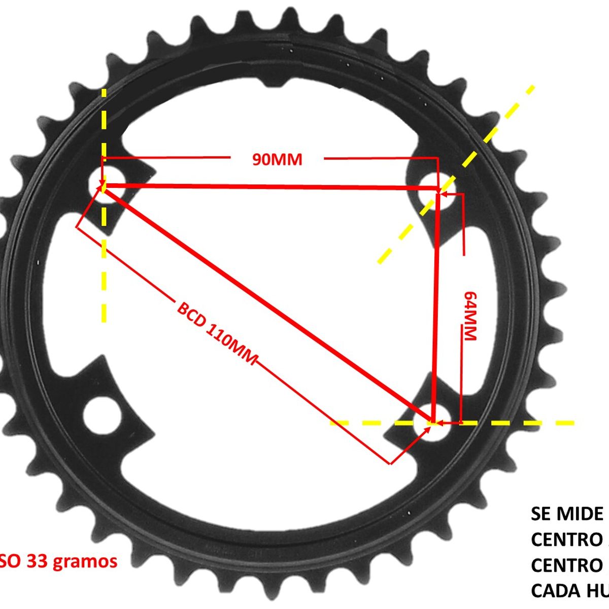 SHIMANO - Plato Coronilla Shimano 105 R7000 11v Biplato 39 Dientes