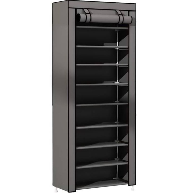 ONE PIXEL - Zapatera Con Forro Organizador De Zapatos 27 Pares Gris