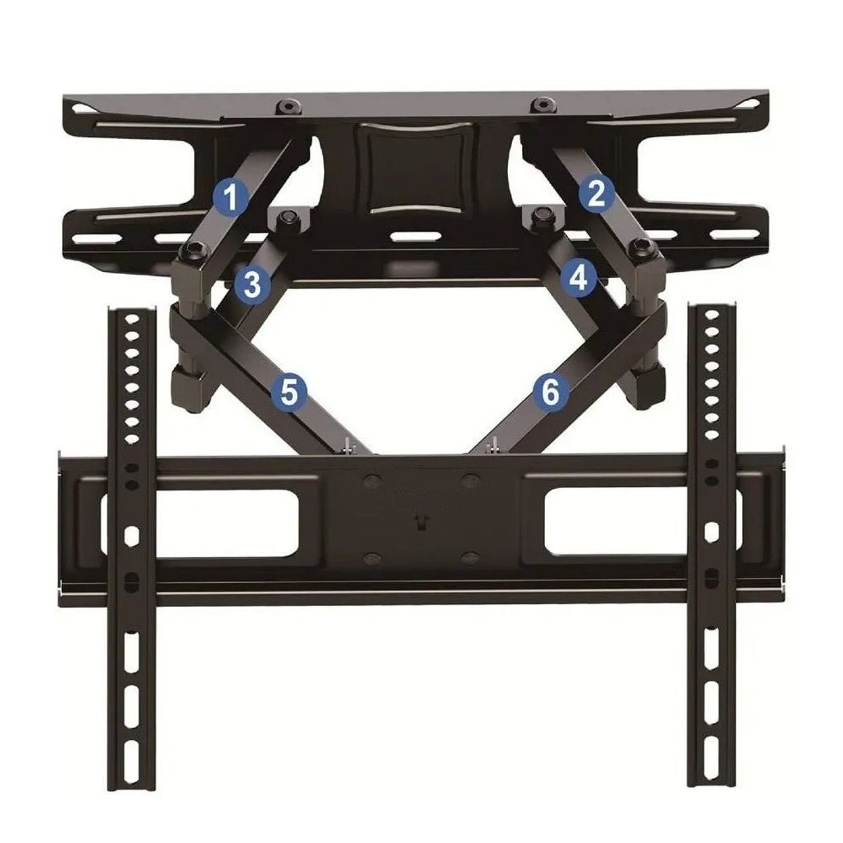 GENERICO - Soporte Base Pared Móvil Con Giro Tv 42 43 49 50 55 58 60 65"