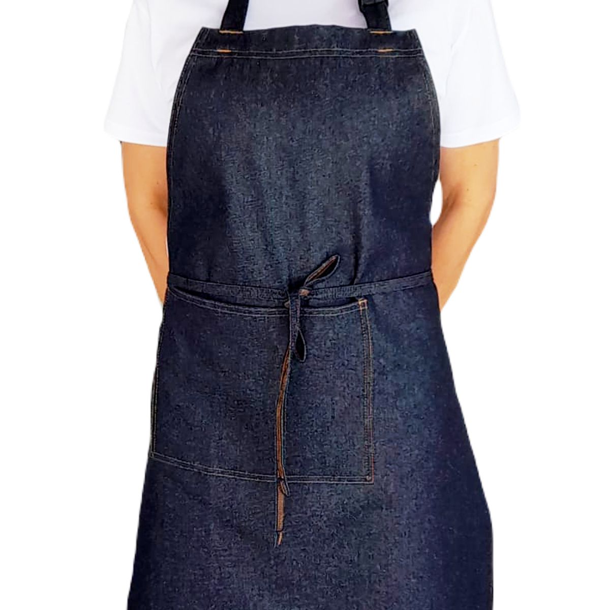 NICKEL - Delantal en Jean 100 algodón Unicolor