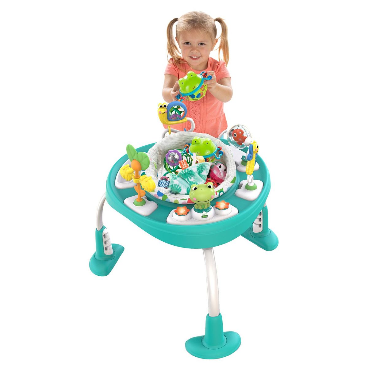 BRIGHT STARTS - Mesa Actividades Saltador Bebe Bright starts Turquesa 11565