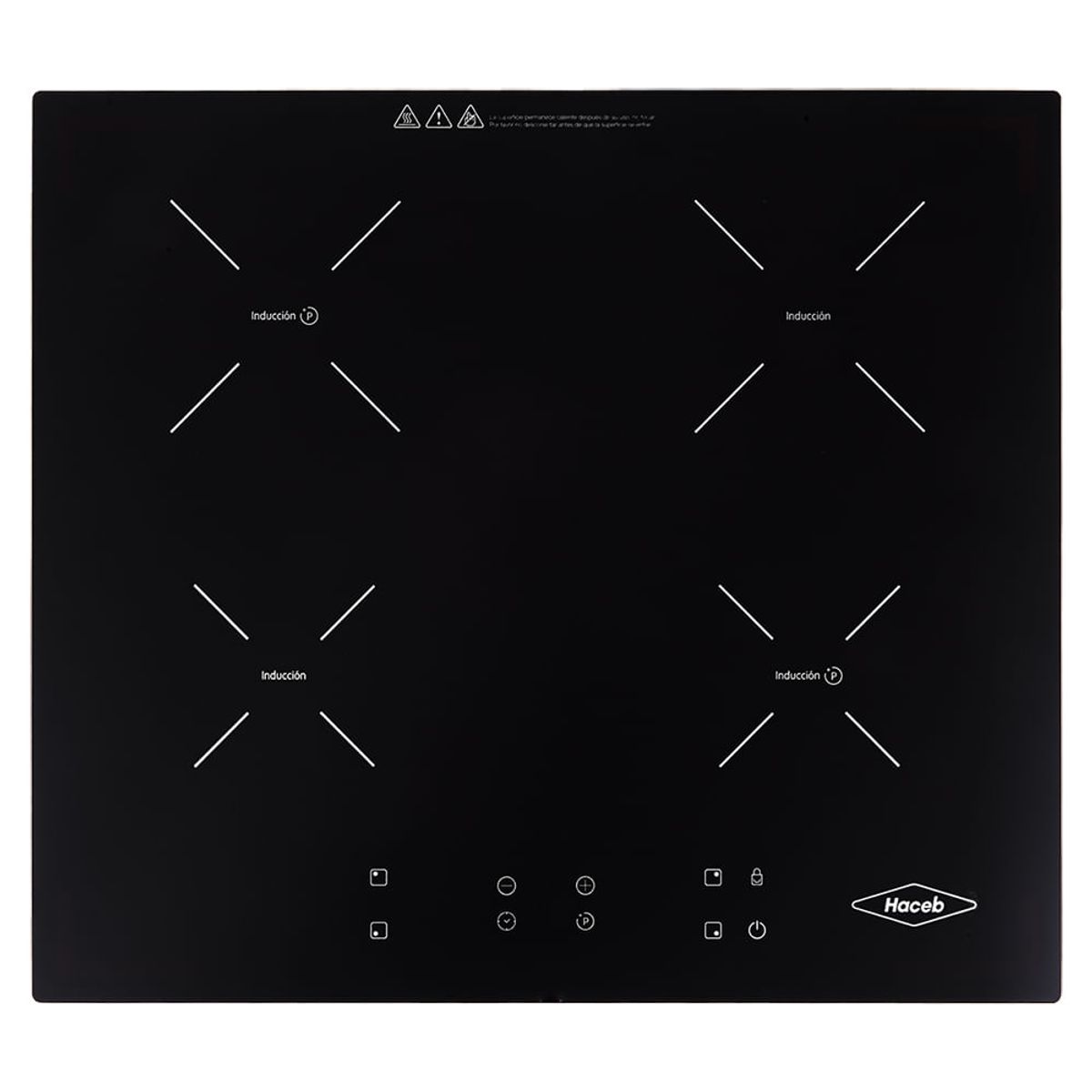 HACEB - Estufa de empotrar Inducción negra 60 cm eléctrica 220V Haceb