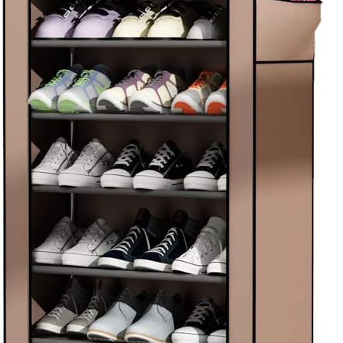 ONE PIXEL - Zapatera Con Forro Organizador De Zapatos 27 Pares Cafe