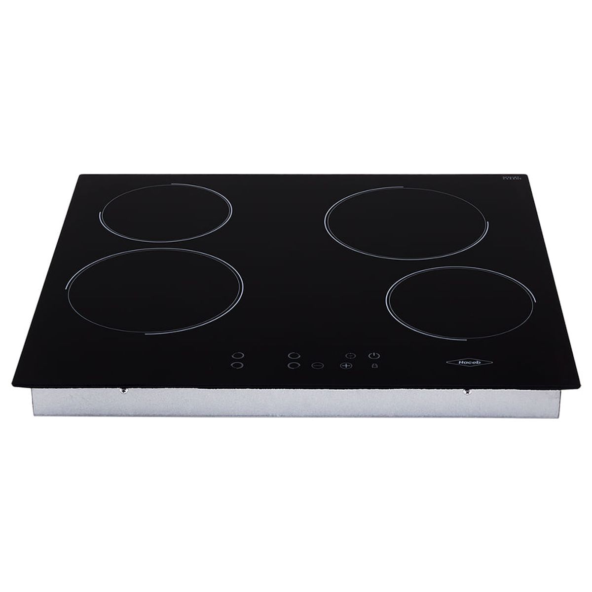 HACEB - Estufa de empotrar Vitrocerámica negra 60 cm eléctrica 220V Haceb