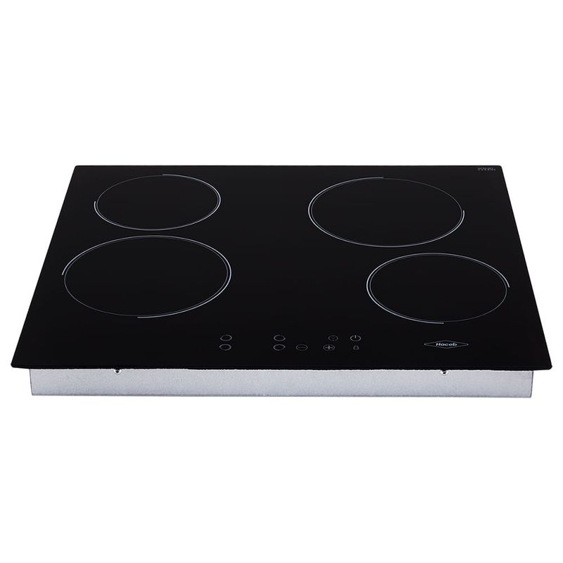HACEB - Estufa de empotrar Vitrocerámica negra 60 cm eléctrica 220V Haceb.