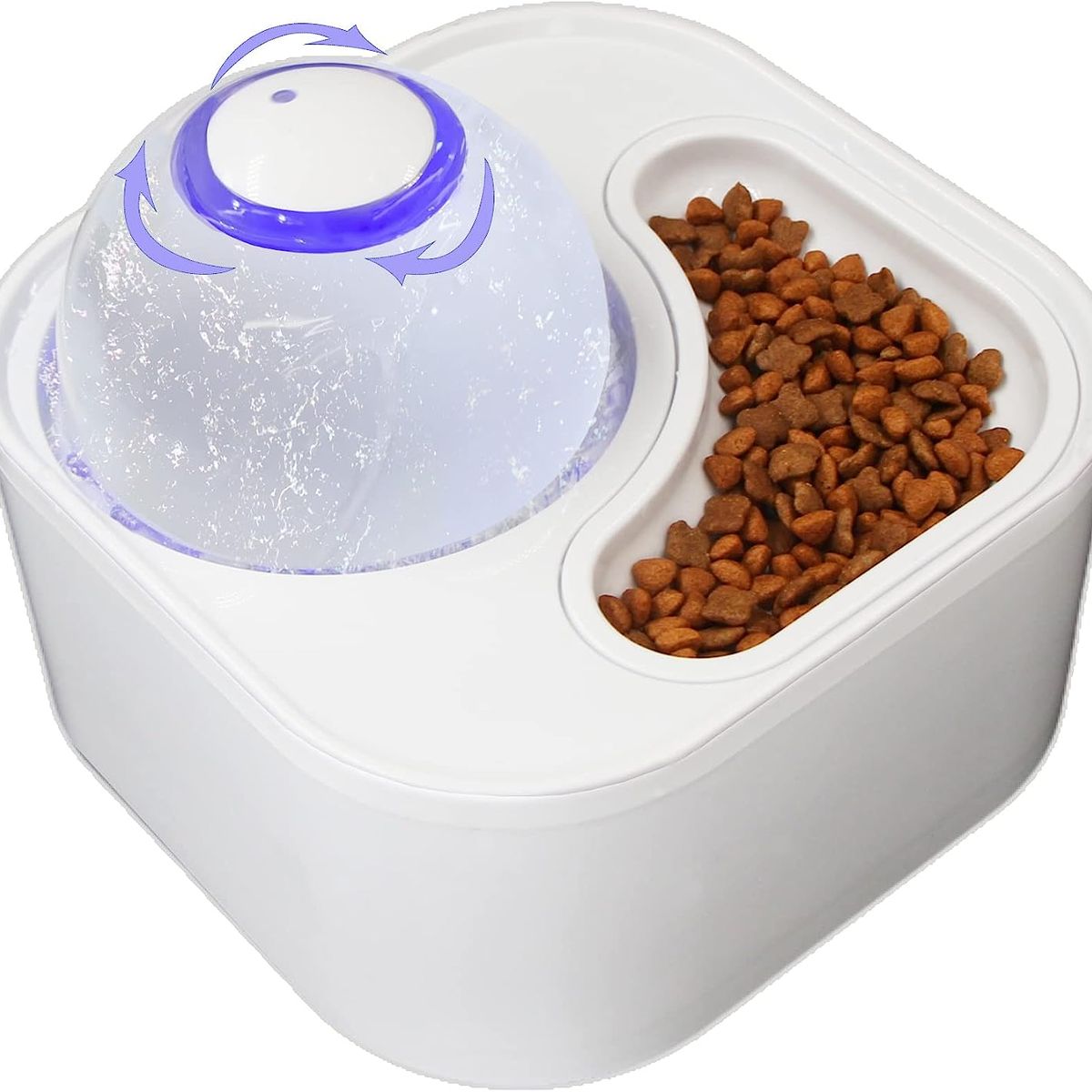 GENERICO - Fuente De Agua 2 En 1 Para Gatos Y Cuenco De Alimentación